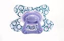 Large Dental Soother Semi Filled Clear Blue 12+ months