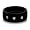 Men's 9mm Black Tone Tungsten Carbide 3-Stone Ring Band Comfort Fit - Men's Engagement Wedding Ring Size 7