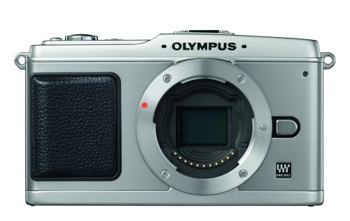 Olympus PEN E P1 Systemkamera (12 Megapixel, 7,6 cm Display, Bildstabilisator) Gehäuse silber Systemkamera