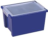 Ecr4kids 20 Storage Bins and Lids Large Bin with Lid Blue