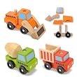 Melissa & Doug Classic Toy STACKING CONSTRUCTION VEHICLES