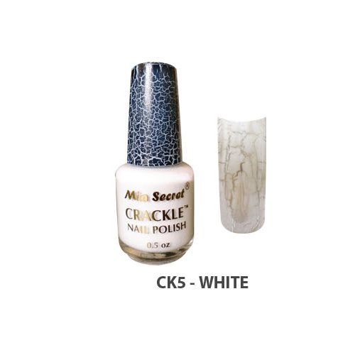 Mia Secret Crackle Nail Polish White 0.5oz (CK5)