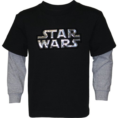 Star Wars Youth “Two-fer” Layered Look T-Shirt, X-Small (4/5)
