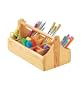Sturdy Wooden Crayon Caddy with Eight Compartments