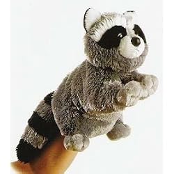 RACCOON PLUSH PUPPET BANDIT 12"