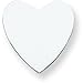 14K White Gold Heart Stamping Disc 0.032