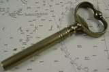 Brass Vintage Style Wine Corkscrew Key