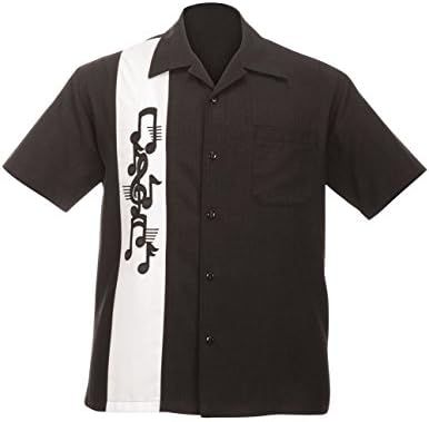 Music Notes Camp Shirt, Well-tailored and Lightweight