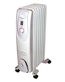 Seasons Comfort EOF201, Seven Fin Oil Filled Radiant Heater, White
