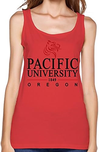 Agongda Women's NCAA Pacific University University Of The Pacific Boxers Tank Top XL Red