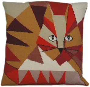 Jazzy Cat 14 inch Cushion Tapestry Kit