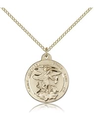 Gold Filled St. Michael the Archangel Pendant