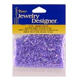 10/0 Seed Beads, Inside Rainbow, Blue, 20 Gram Pkg