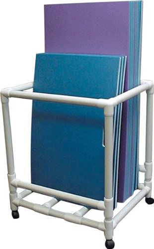 Fitness Wholesale FIT239WHT Regular Mat Rack - White