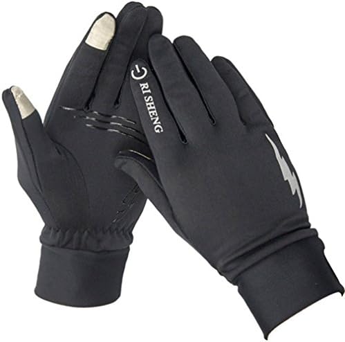 New Style Sport Touchscreen Gloves for iPhone for Ipad Texting Gloves Winter Gloves Villus Outdoor Thick Warm Cold Weather Windproof Rider Skiing Running for Men Women Black Middle
