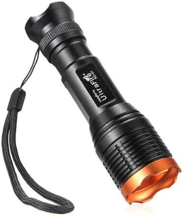 Generic 1800 Lumen Cree Xm-l T6 LED Zoomable Lamp Flashlight Torch Zoom Lamp (With Batteries and Charger) (Orange)