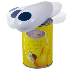 CULINARE - One Touch Automatic Can Opener - position on can press button and off it goes - RRP �19.99 - as seen on TV - Includes FREE Grip Mate Jar Opener