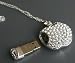 High Quality 8gb Apple Crystal Jewelry USB Flash Memory Drive Necklace
