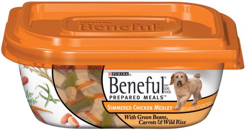 Beneful Prepared Meals Simmered Chicken Dog Food, 10-Ounce Plastic Container (Pack of 16)