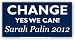 Anti Obama Bumper Sticker Change Yes We Can 2012 Sarah Palin