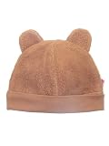 Cozie Fleece Hat with Ears by Zutano - Chocolate - 6-12 Mths