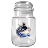 Vancouver Canucks 31oz Glass Candy Jar