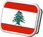 Lebanon Flag Belt Buckle Lebanese