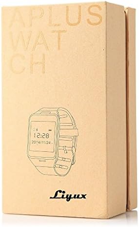 Liyux Bluetooth Android Smart GV18 Wrist Smart Watch 1.55" GSM for All Android Smartphone (white)