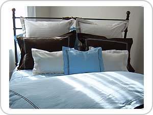 Suite Sleep Organic Cotton Duvet Covers - Full/Queen - Ivory with Ivory Embroidery