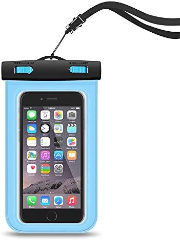 Lacheng Universal Waterproof Case/Bag for Samsung Galaxy S6 and Iphone 6/6 Plus up to 6.0" diagonal, Best Water Proof, Dust Dirt Proof, Snowproof Pouch, Blue
