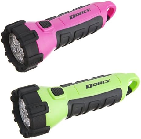 Dorcy 41-2510 Floating Waterproof LED Flashlight with Carabineer Clip, 32-Lumens, Yellow Finish