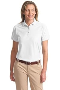 Port Authority Women's Classic Polo Sports Shirt, white, Large