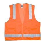 Glowear 8250Z Class 2 Surveyors Vest, Orange,L/XL