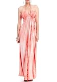 2B Braid Trim Tie-dye Maxi Dress