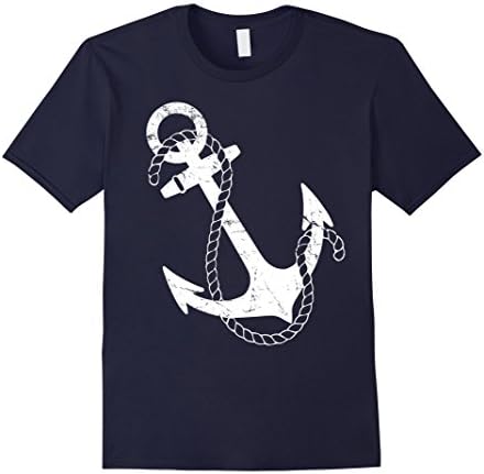 Men's Nautical Anchor T-Shirt 3XL Navy