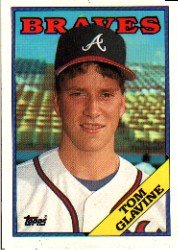 1988 Topps Tom Glavine Rookie Baseball Card #779 - Shipped In Protective Display Case!