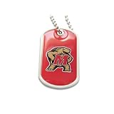 Maryland Terps Terrapins Dog Tag Necklace Charm Chain