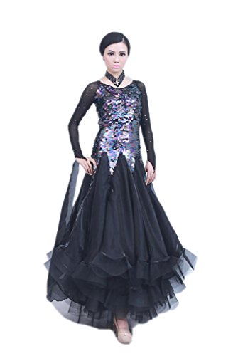 (Newya) ニューヤ レディース 発表会用 競技ダンス 豪華 ラテン 社交ダンスドレス チューブ・ドレス モダンダンス 衣装 開場ドレス ワンピース 服