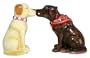 Westland Giftware Mwah Magnetic Labrador Retrievers Salt and Pepper Shaker Set, 3-1/4-Inch