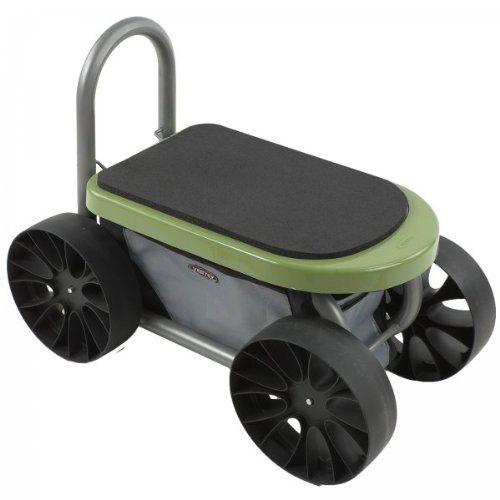 Easy-Up™ ATV By Vertex™ - Rolling Garden Storage Seat With Heavy Duty 10 x 3 Wheels And Padded Seat On Sale