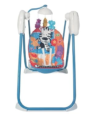 Fisher Price Adorable Animals Fold Flat Swing - Blue