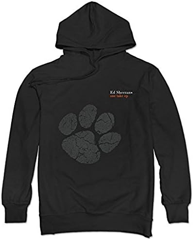 YourHeart Ed X Sheeran One Take Ep Bear Hoodie Sweatshirt for Mens Black X-Small
