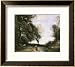 Along the Path Framed Art Poster Print by Jean-Baptiste-Camille Corot, 22x19