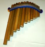 Curved Antara Pan Flute Pan Pipe 13 Notes Varnished