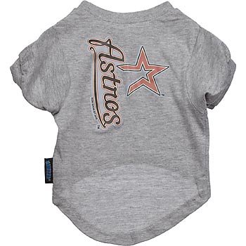 Houston Astros MLB Pet T-Shirt, X-Large, Color:Gray