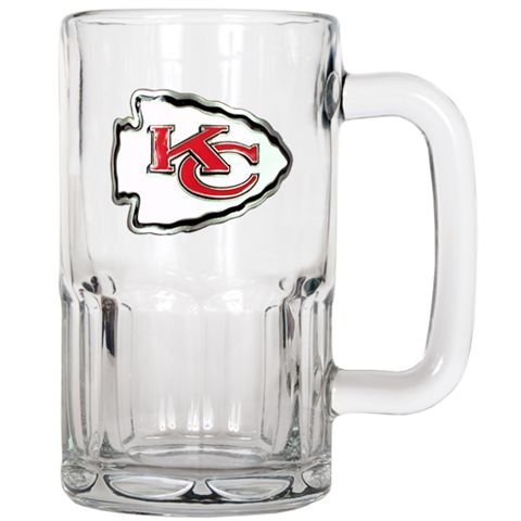 Kansas City Chiefs Large Glass Beer Mug