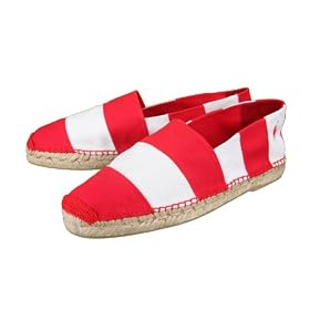 Polo Ralph Lauren 'Edgar' Casual Slip-Ons Mens - Red White by Polo Ralph Lauren