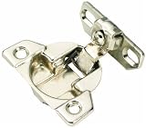 Hickory Hardware P5128-14 3/8-Inch Overlay Euro Frame Hinge, Bright Nickel