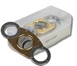 Hadson Zigarrencutter chrom/gold in Geschenkbox