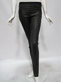 Helmut Lang womens marsh charcoal stretch leather legging 6 Helmut Lang womens marsh charcoal stretch leather legging 6
